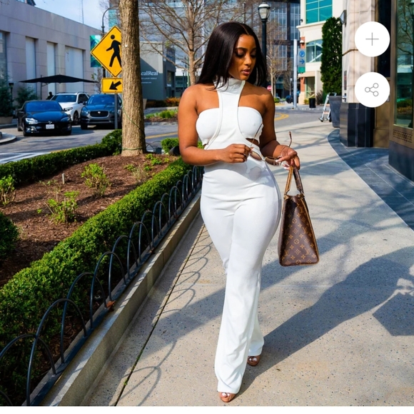 Sexy White Jumpsuit - Picture 1 of 4